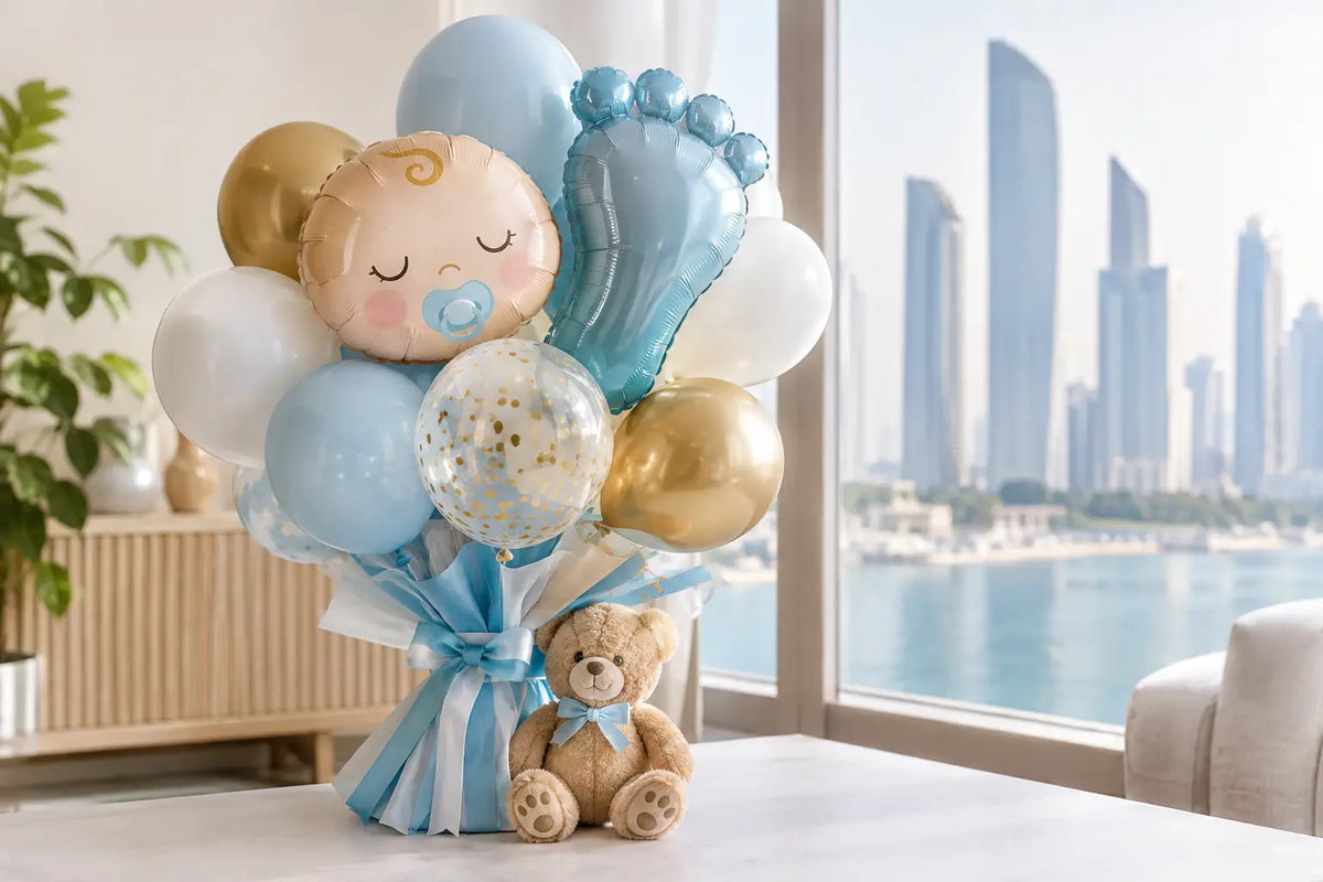Newborn Baby Balloon Bouquet Ideas for Abu Dhabi