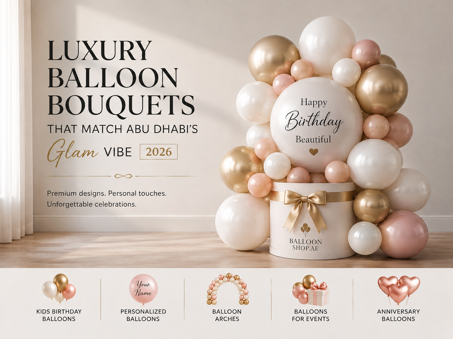 Luxury Balloon Bouquets That Match Abu Dhabi's Glam Vibe (2026)
