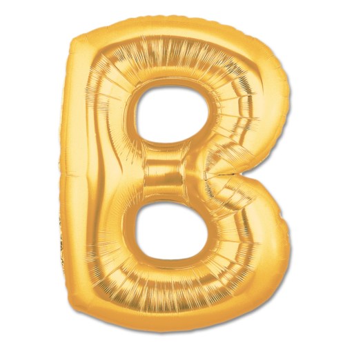 Jumbo Letter B - Metallic Gold