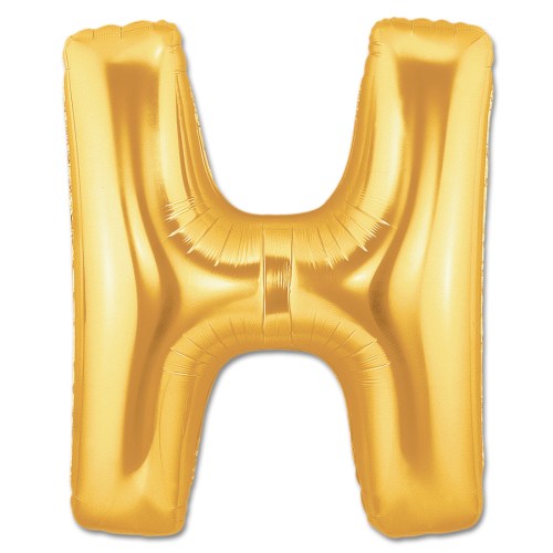 Jumbo Letter H - Metallic Gold