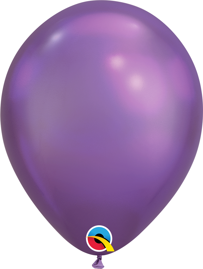 Chrome Purple Latex Balloons.