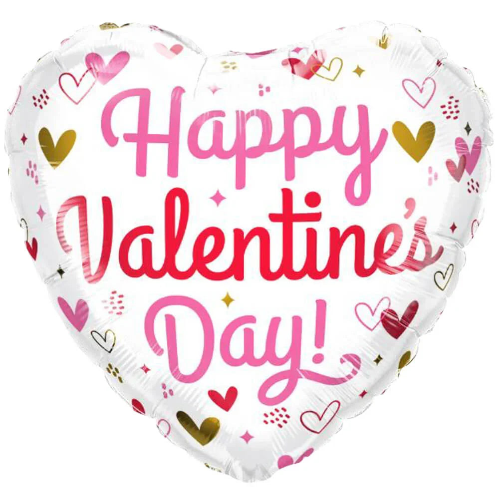 VALENTINE'S HEARTS & SPECKLES 18inches