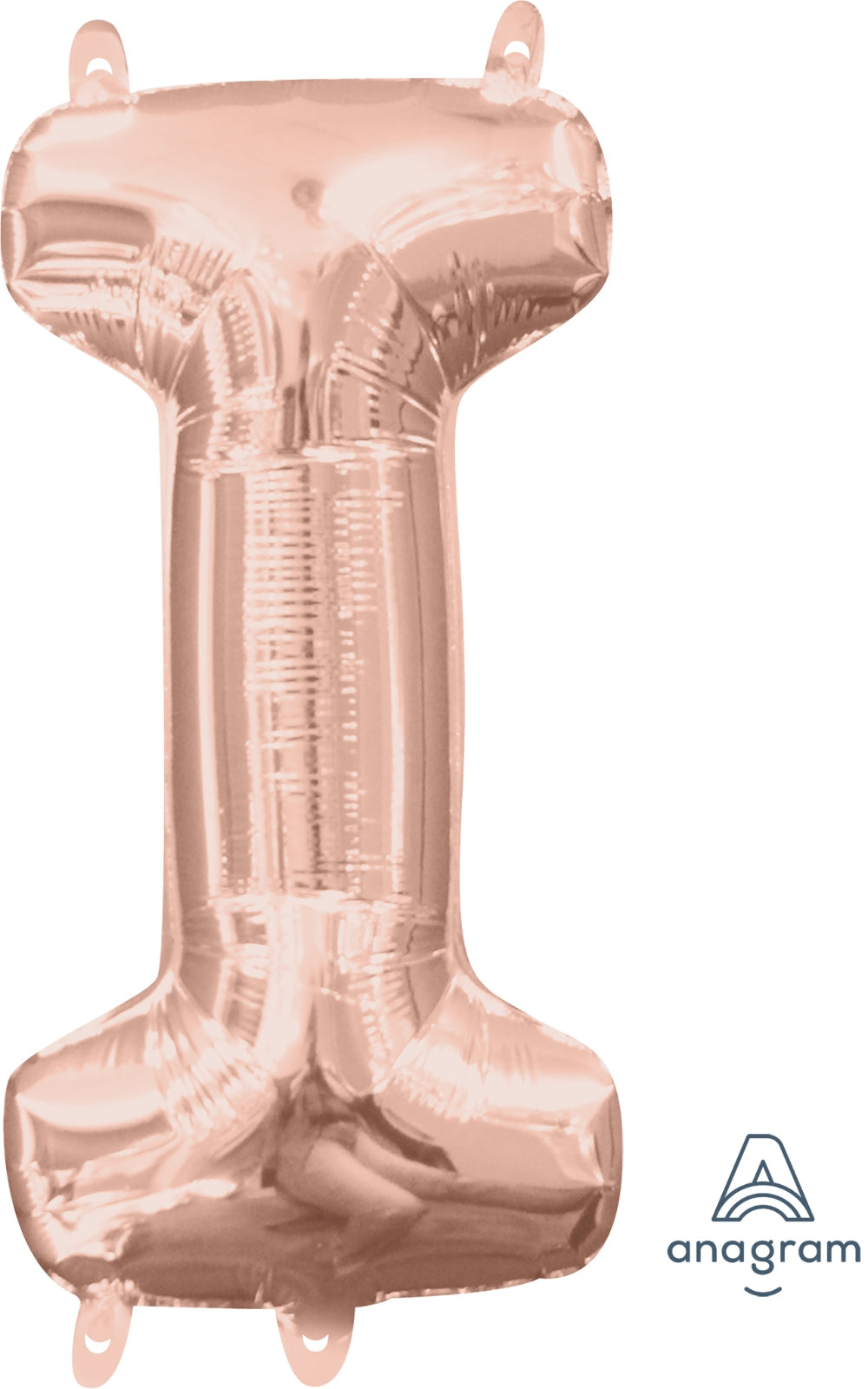 Jumbo Letter I Rose Gold - Helium Filled