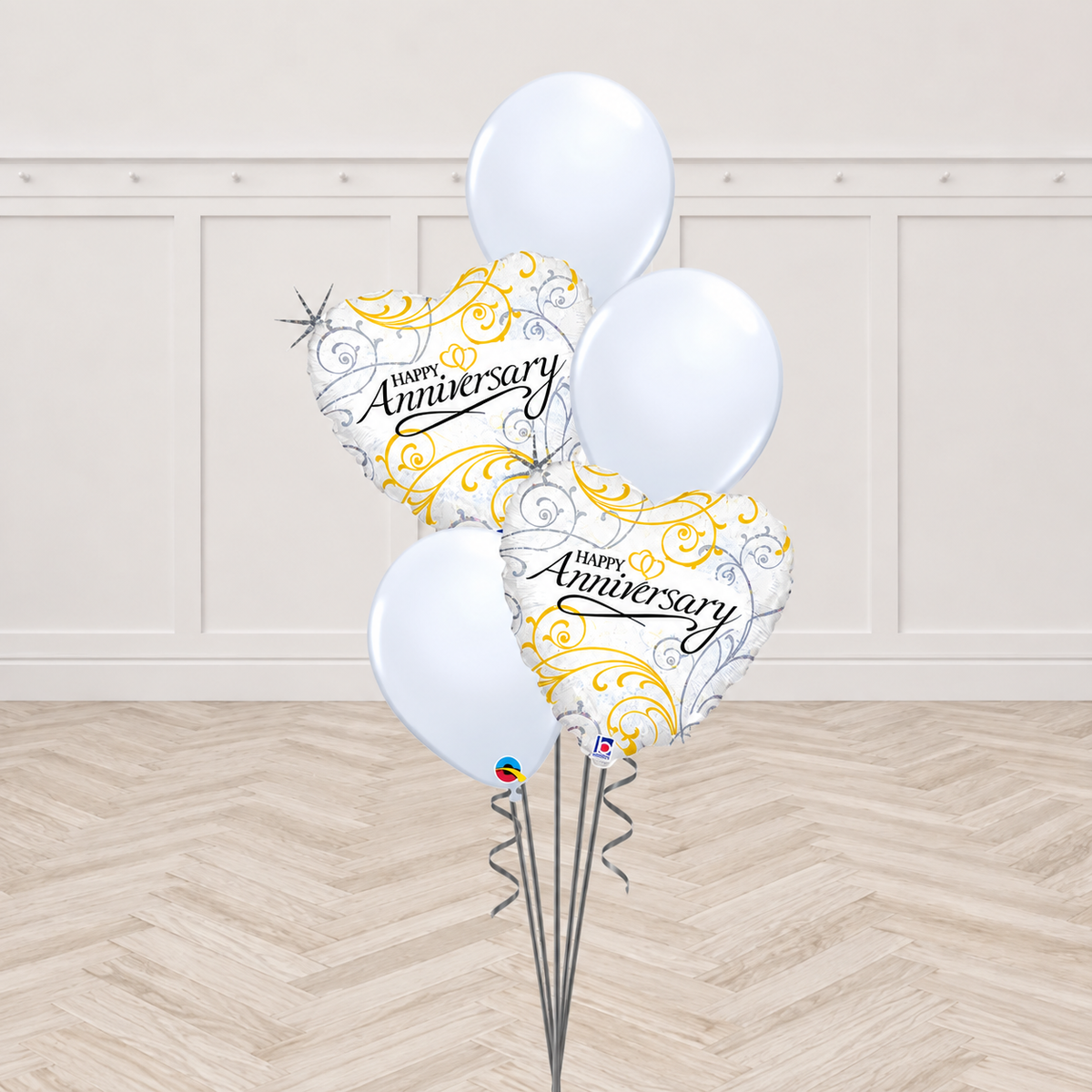 Classic Happy Anniversary Balloon Bouquet