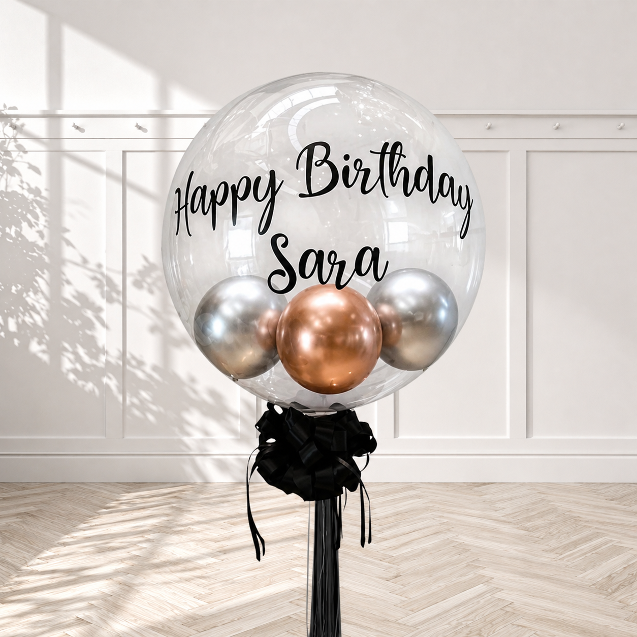 Customized Clear Balloons with Balloon Stuff inside PRE-ORDER 1 DAY In Advance