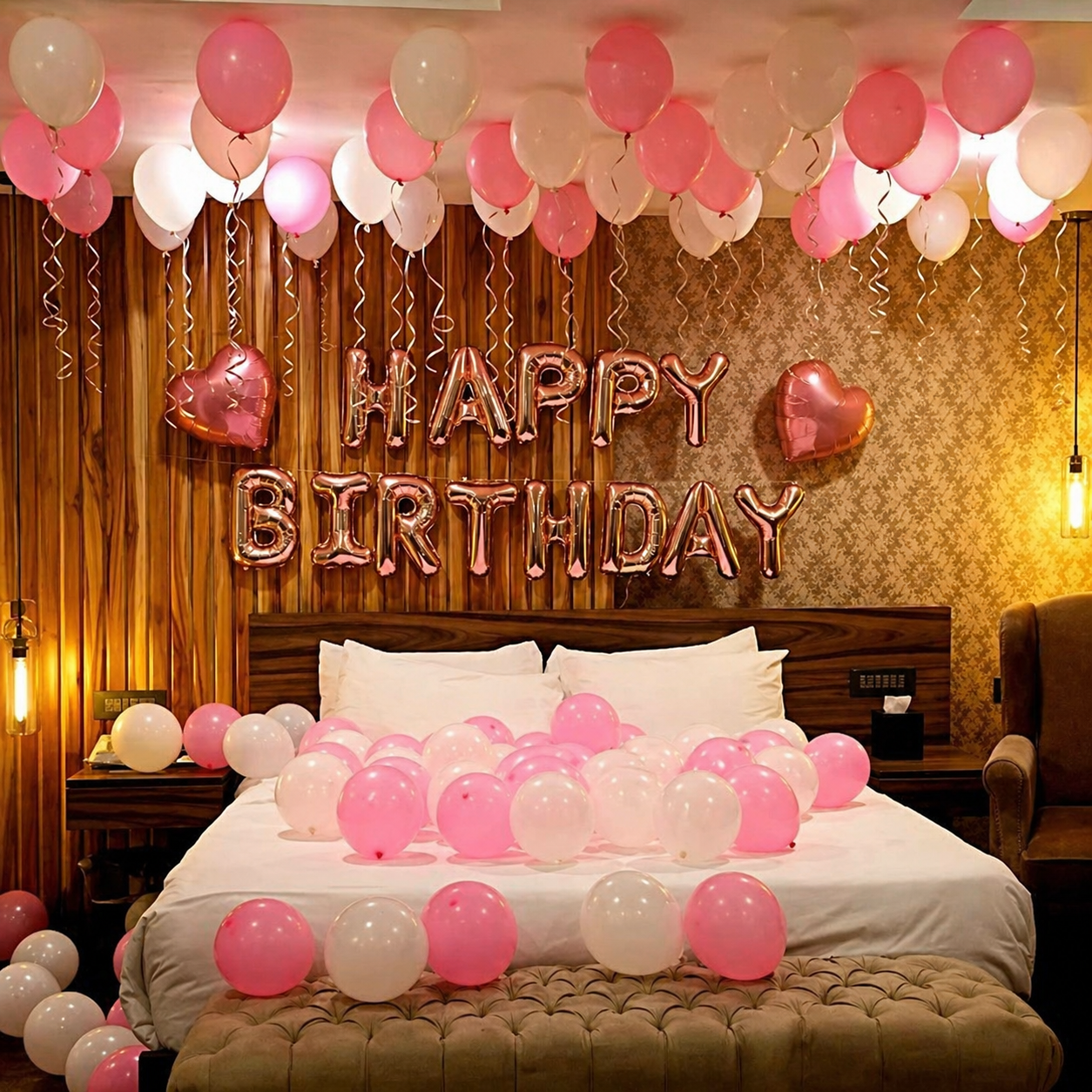 Pink Paradise: Elegant Room Decor for Birthdays