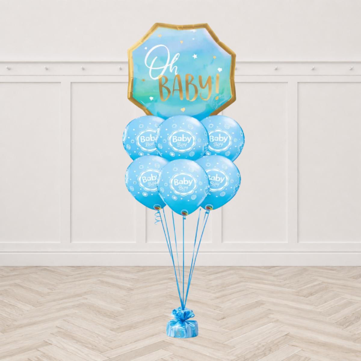 Blue Baby Boy Balloon Bouquet
