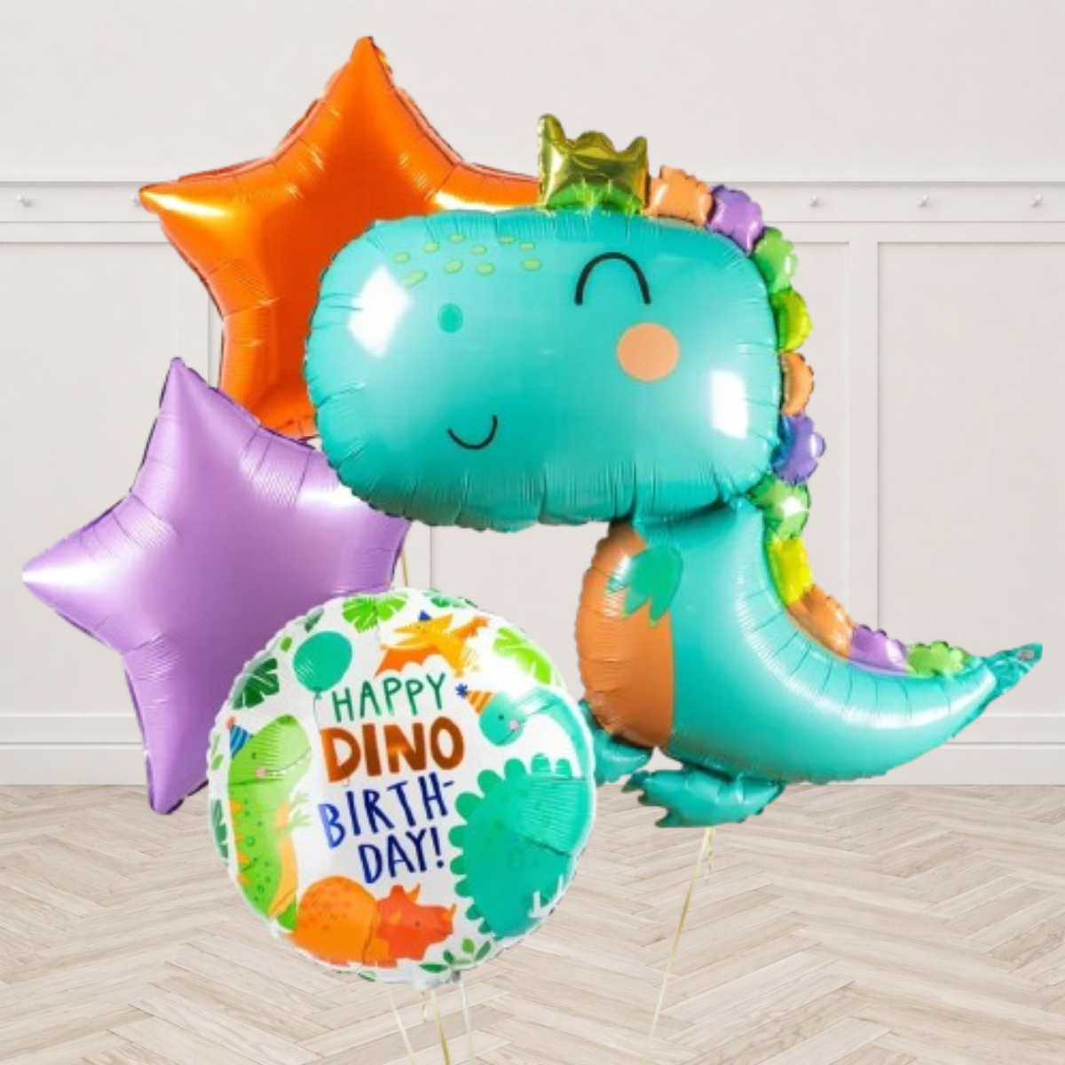 Party Dinosaur Inflated Balloon