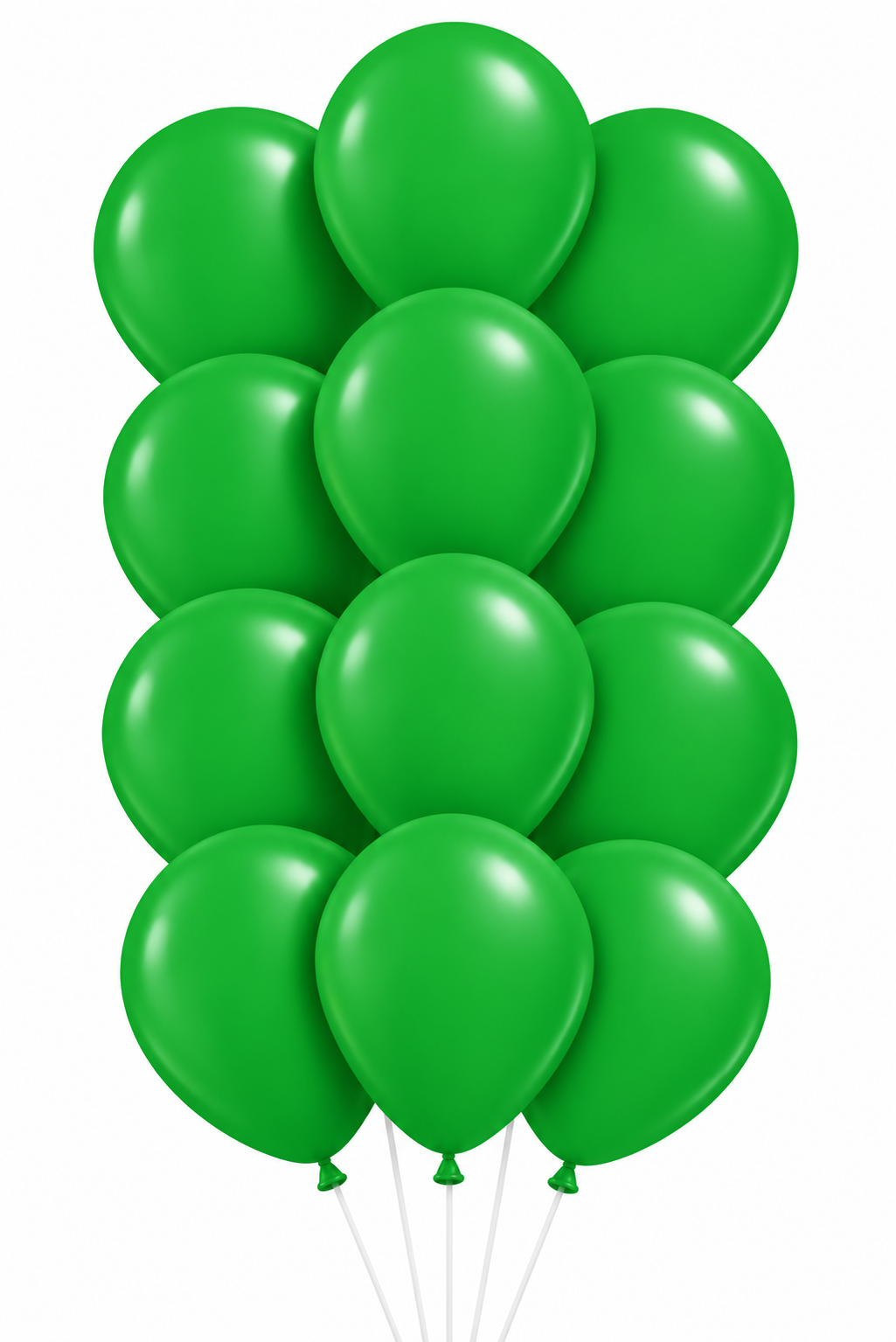 Bouquet of 12 fashion shamrock green latex balloons