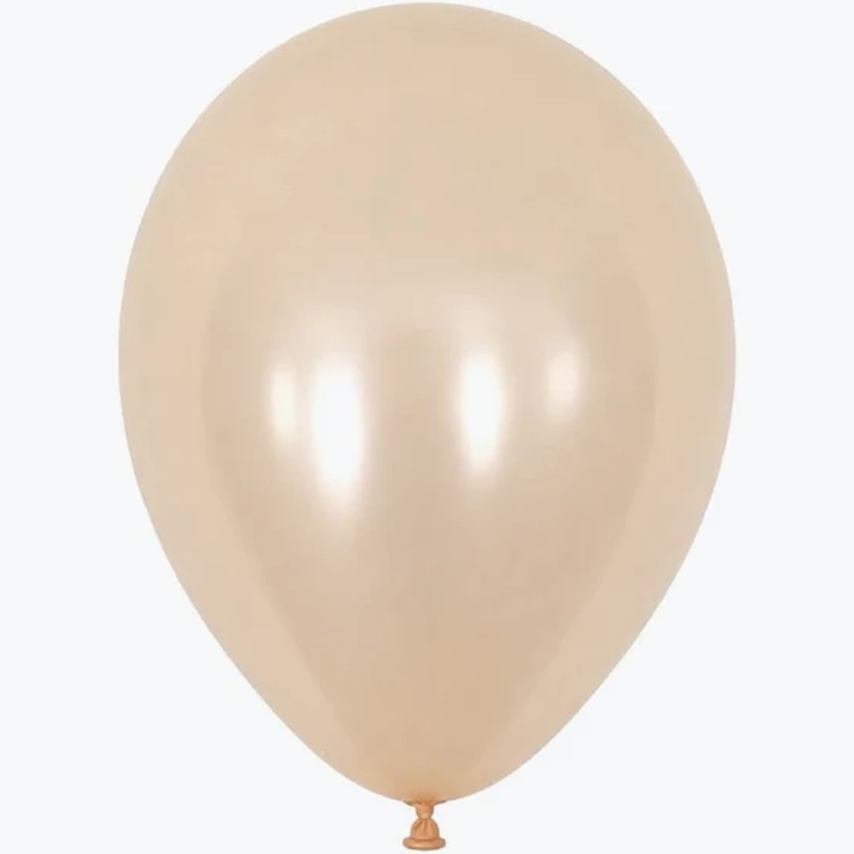 Single brilliant beige latex balloon