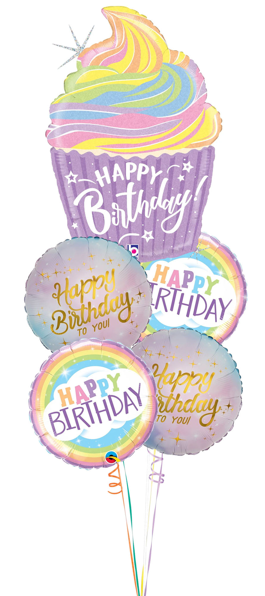 Cup Cake Birthday Balloons