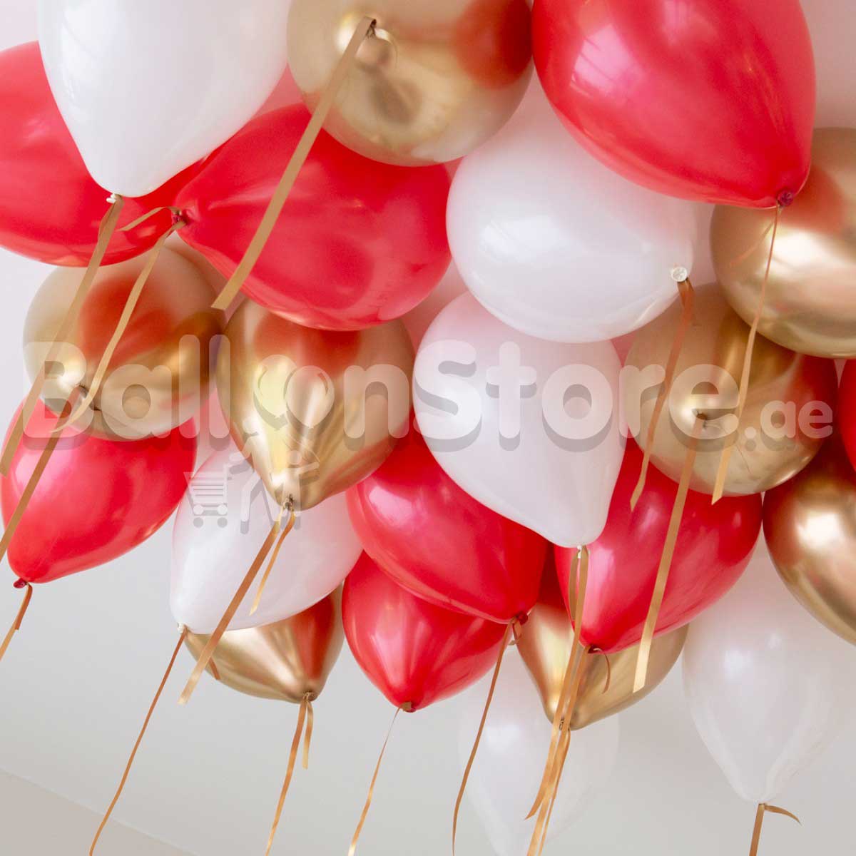 25count -Classic Christmas Color Helium Balloons