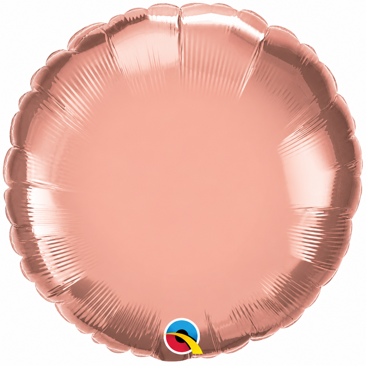 Round RoseGold Plain Foil