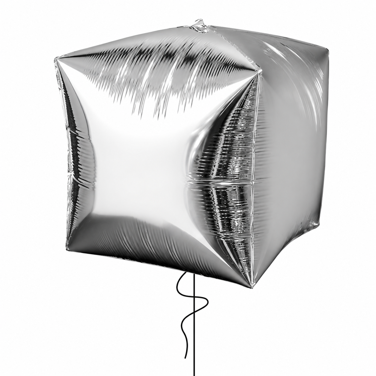 Cubez Silver Colour Balloon - Helium Filled
