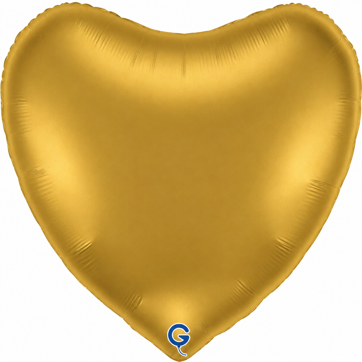 Jumbo Heart 36inc Satin Gold
