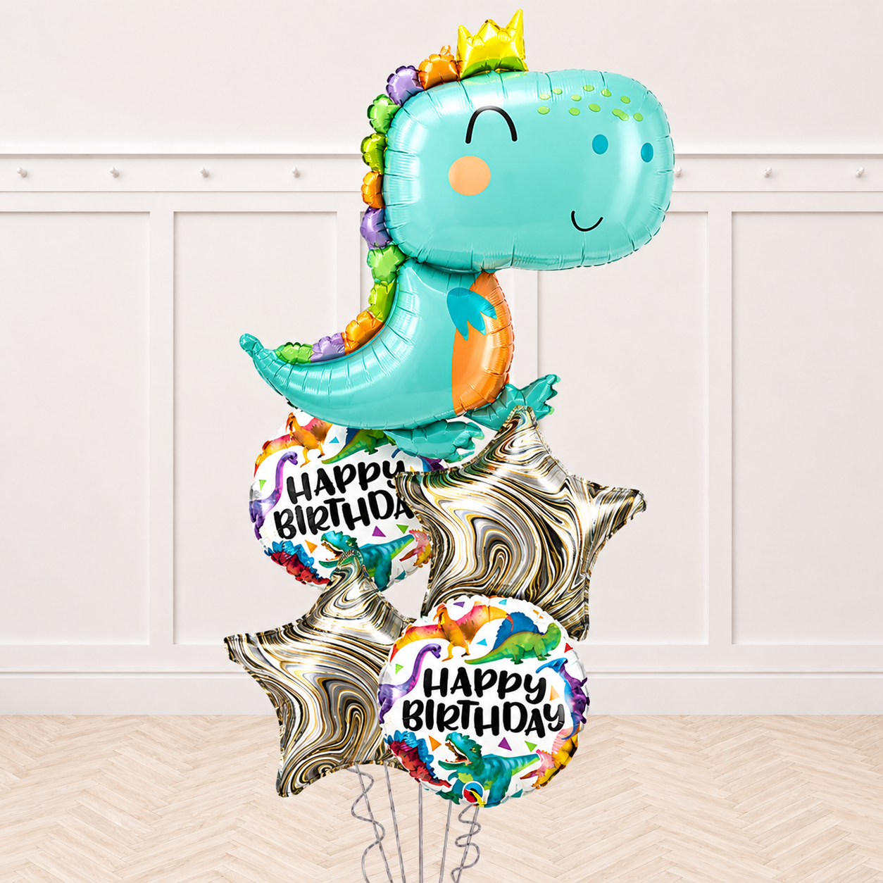 Tyrannosaurus Dinosaur Agate Balloon Bouquet