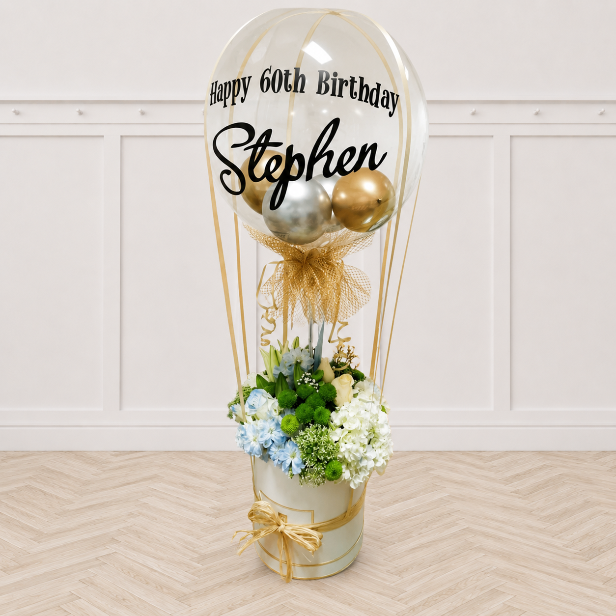 Personalized Hot Air Inspired Flower Arrangement PRE-ORDER 1DAY in advance