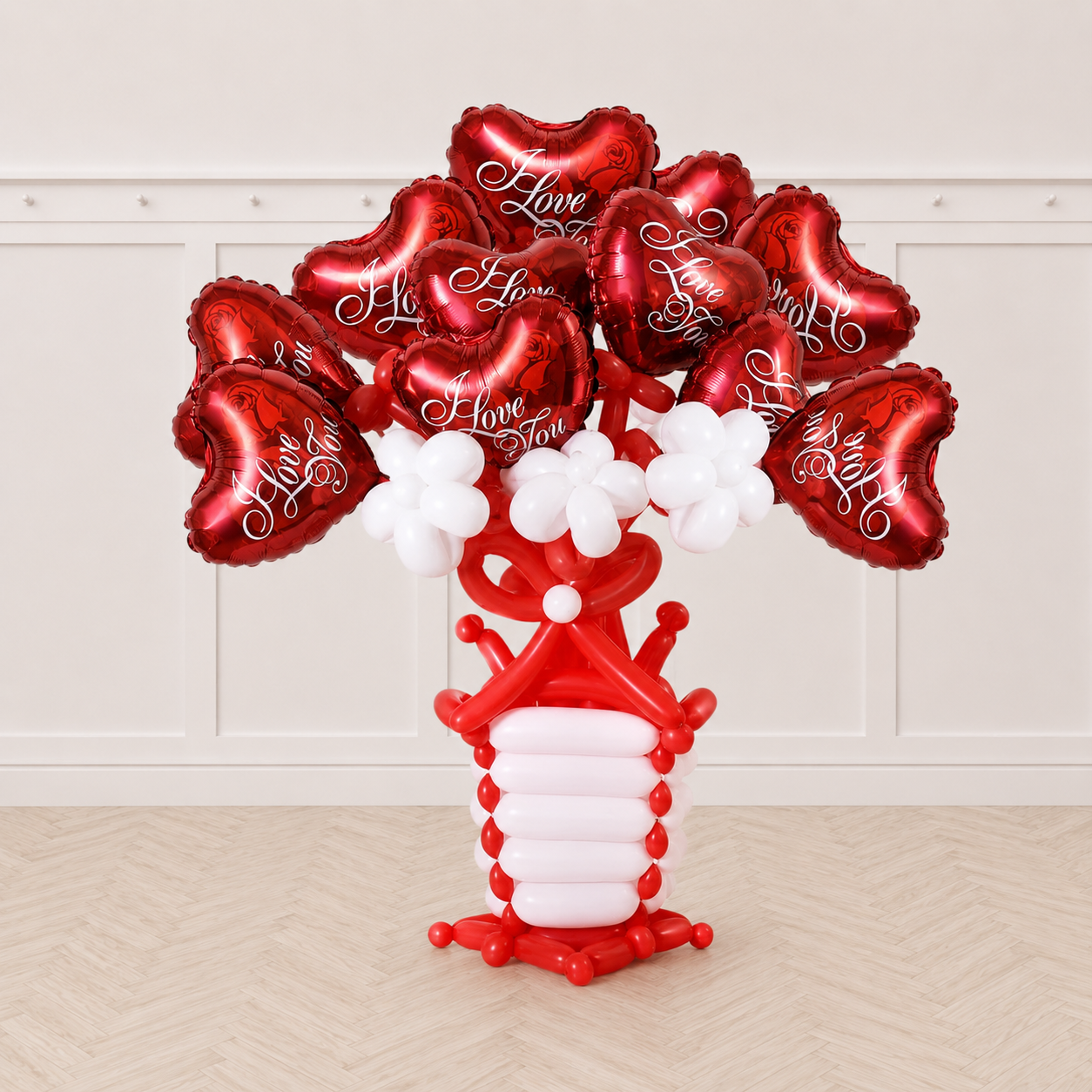 I love You Balloon Table Top