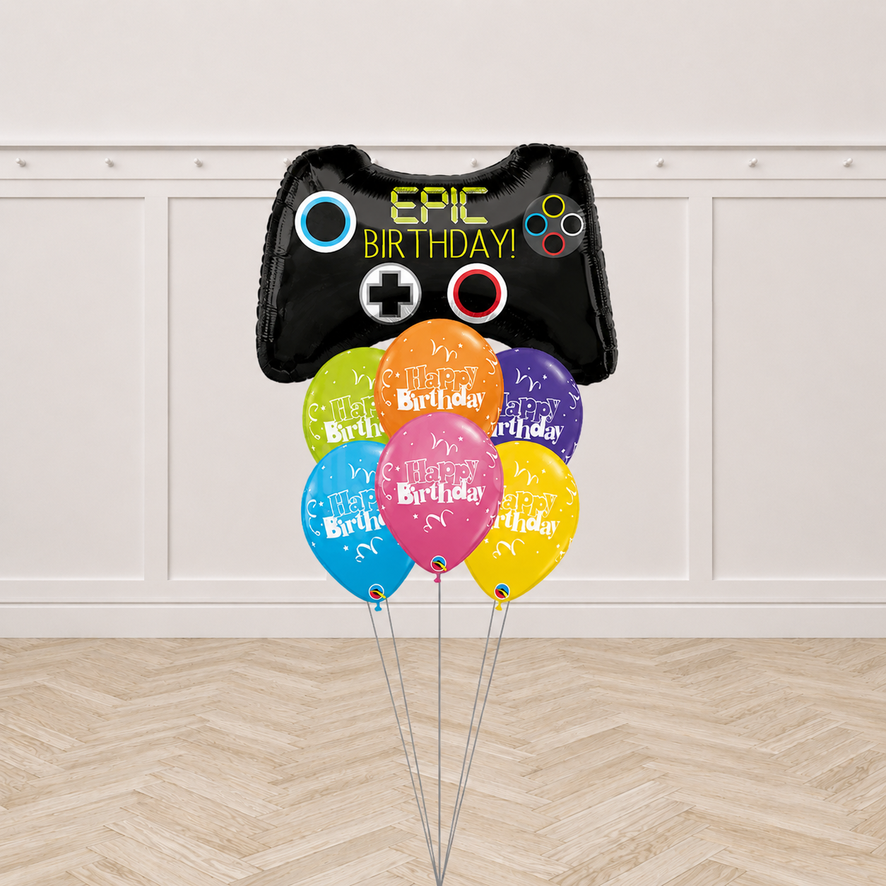 Epic Birthday Gamers Balloon Bouquet