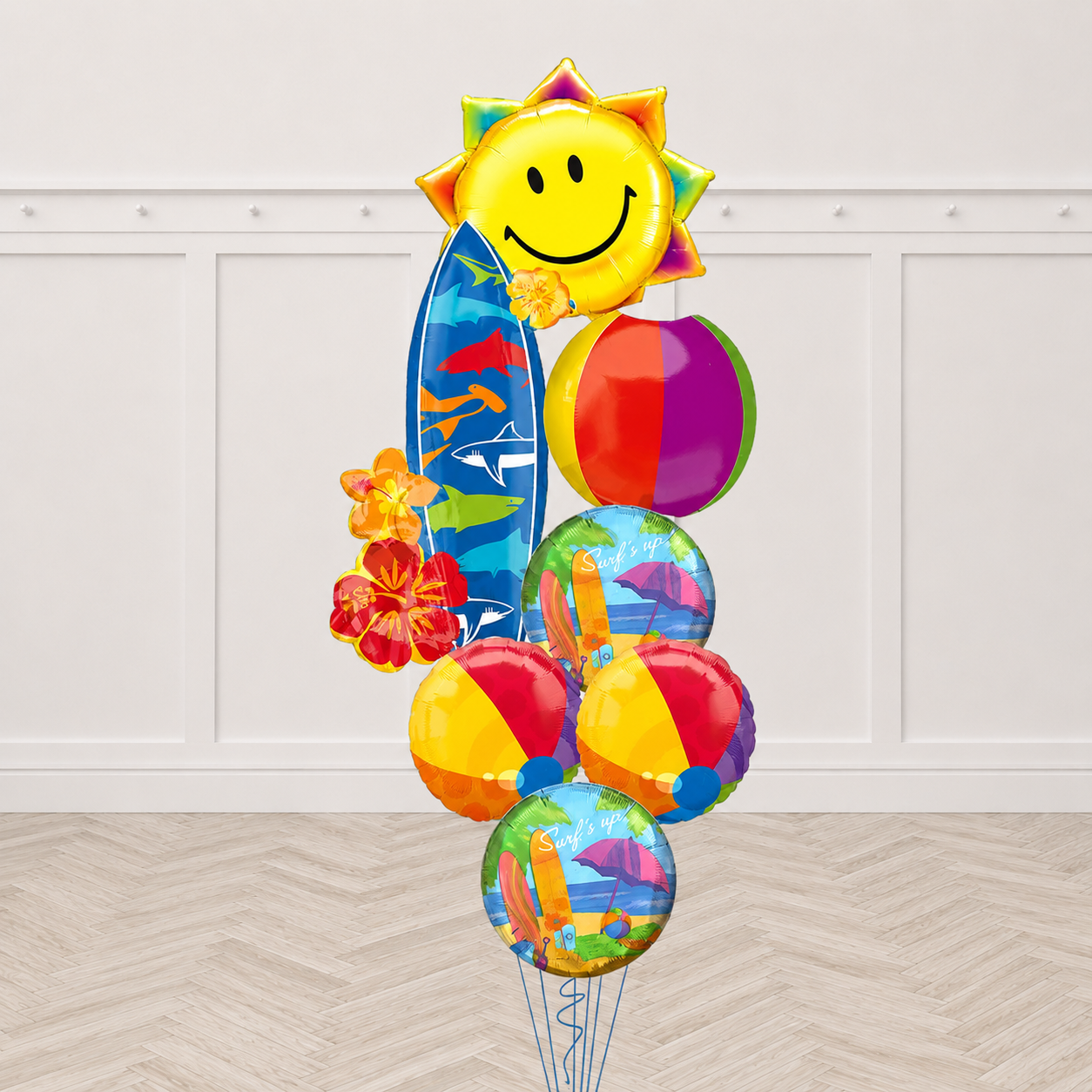 Surf Summer Beach Get-Away All Foil Balloon Bouquet