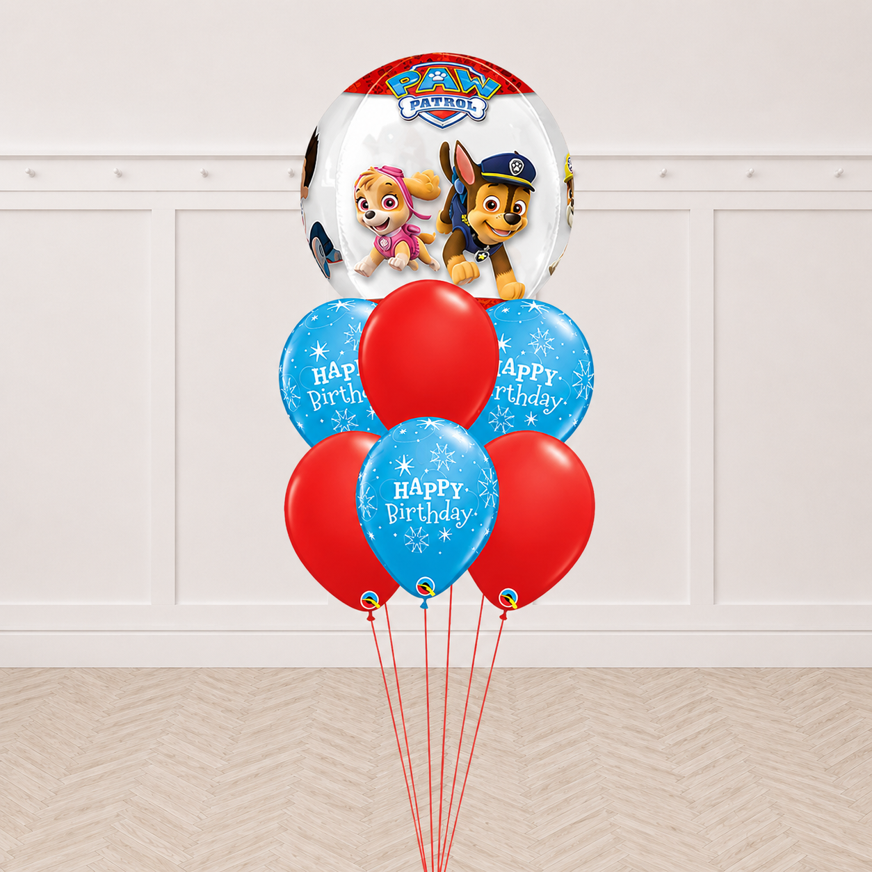 Paw Patrol Orbz Birthday Sparkle Balloon Bouquet