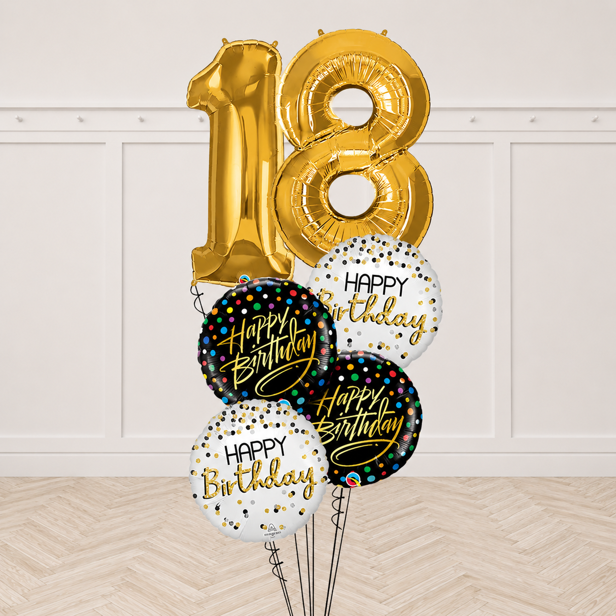 Any Age Classic Birthday All Foil Bouquet