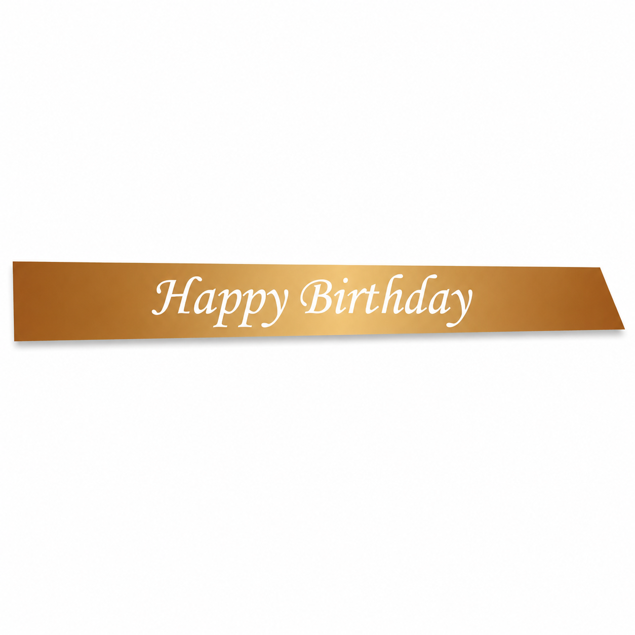 Birthday Sash Gold - With Black Letter