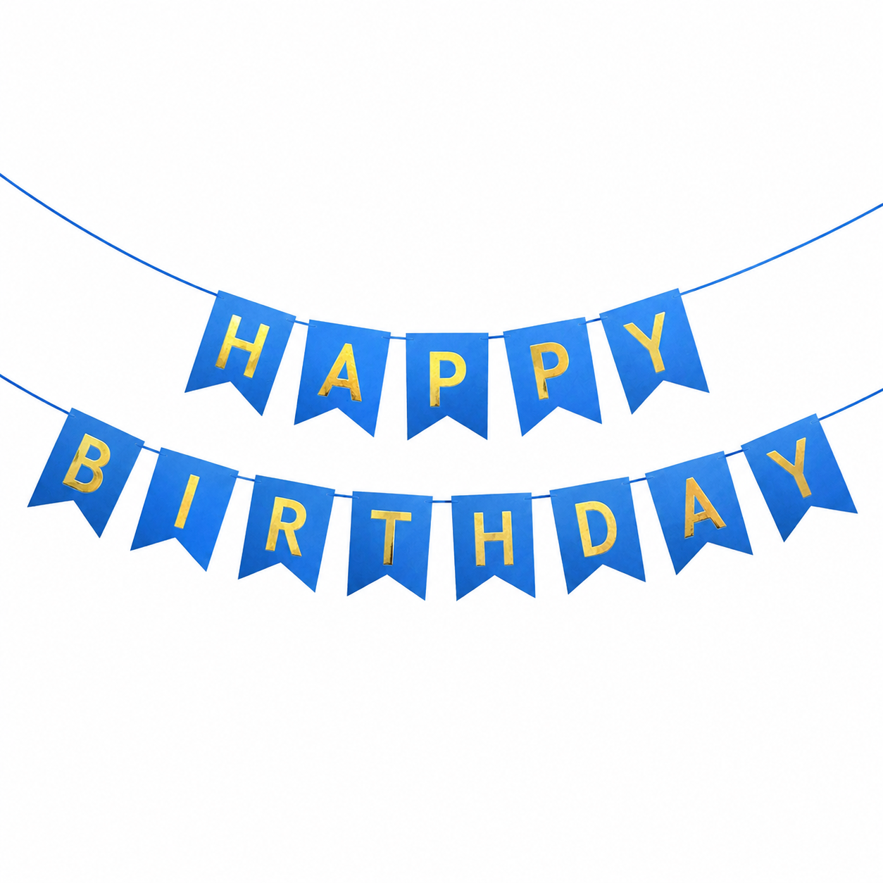 Happy Birthday Banner, BLUE – Party Decorations