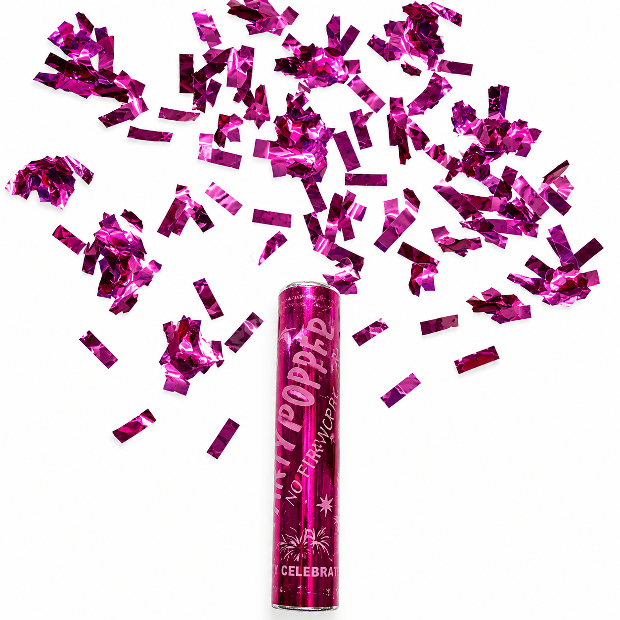 Magenta Confetti Popper Set of 4