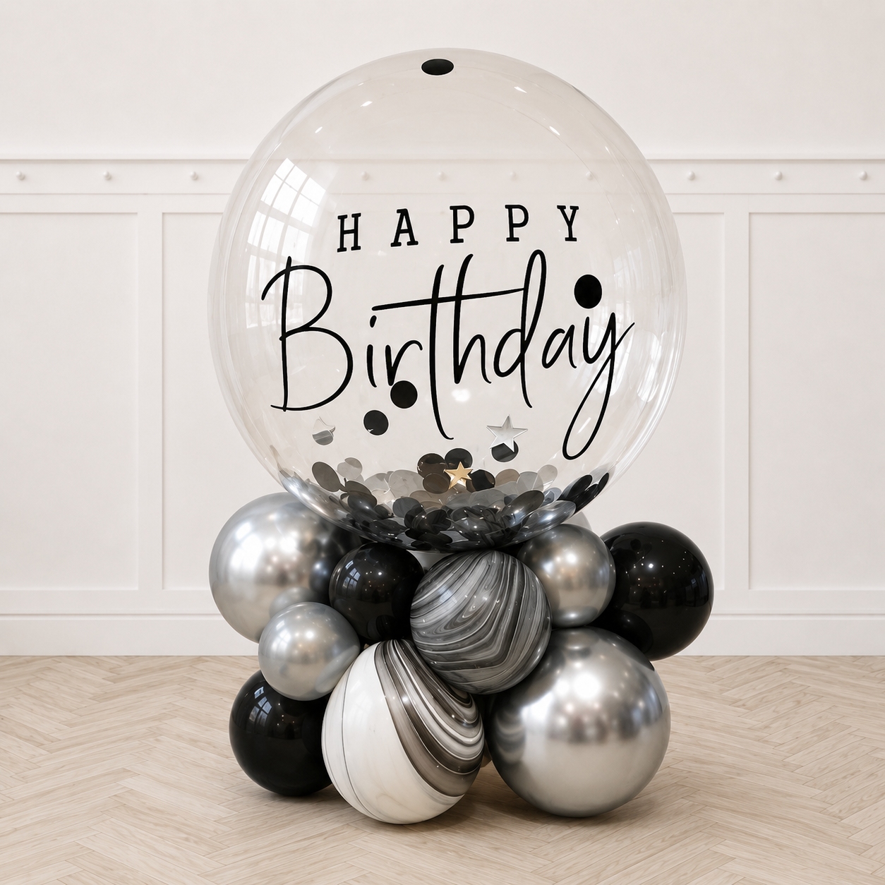 24inches Bubbles Personalized Classic Galaxy Balloon Table Top - PRE-ORDER 1DAY in advance