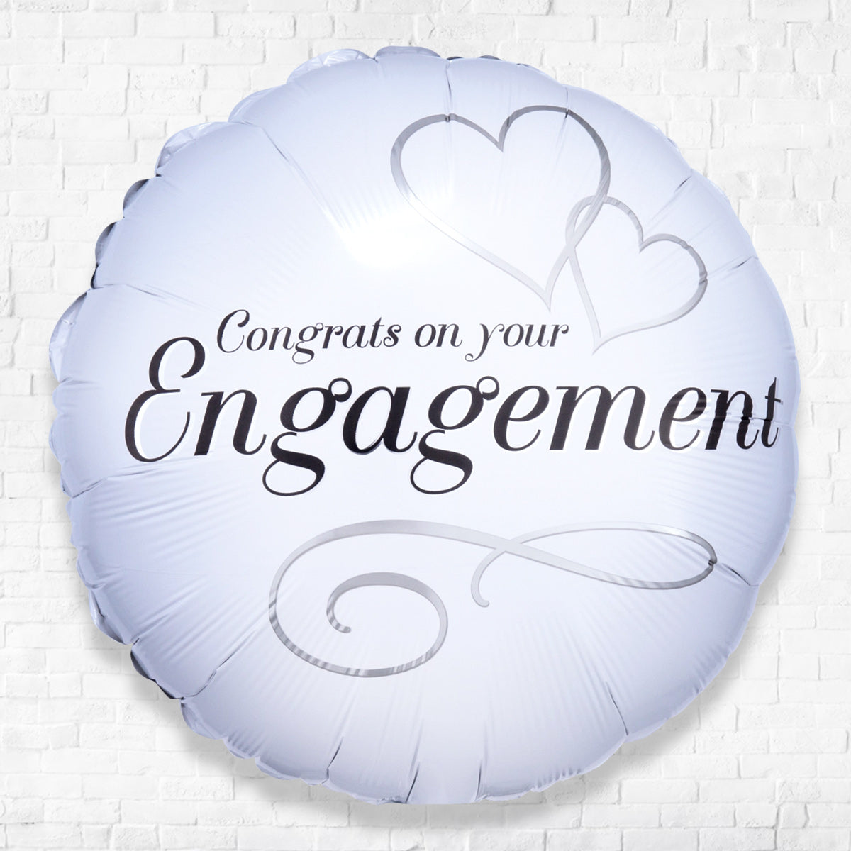 18inches Two Heart Engagement Foil