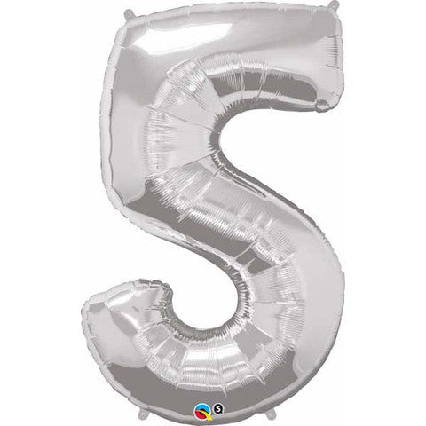Number Five Silver Helium Filled