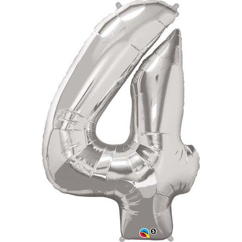 Number Four Silver Helium Filled
