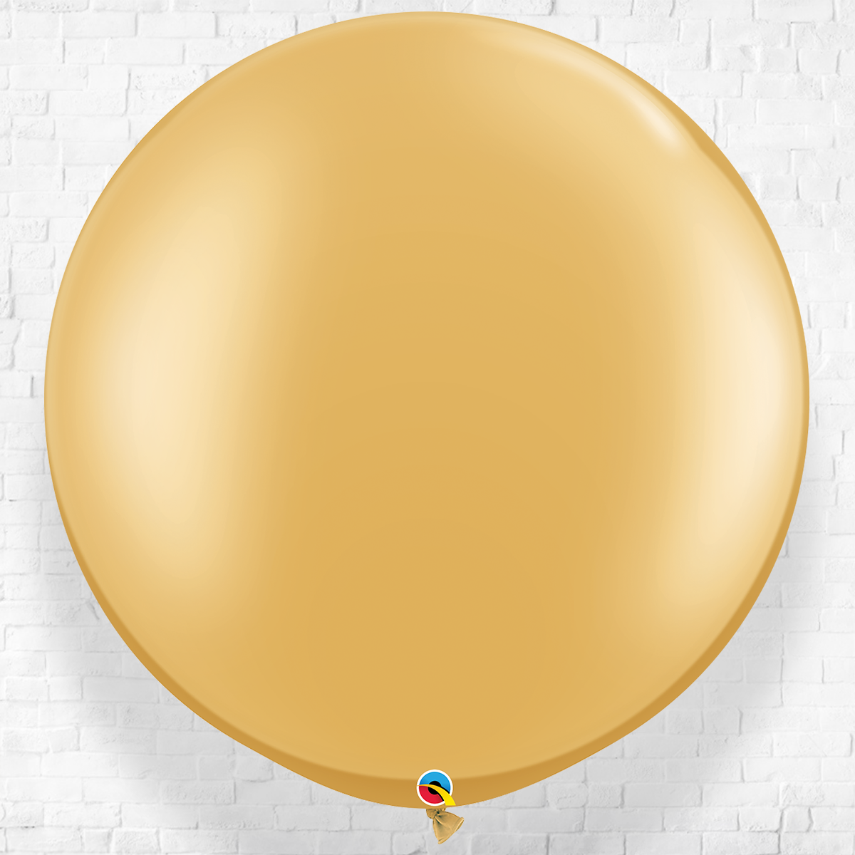 Giant Metallic Gold Color Latex Balloon - Helium Inflated