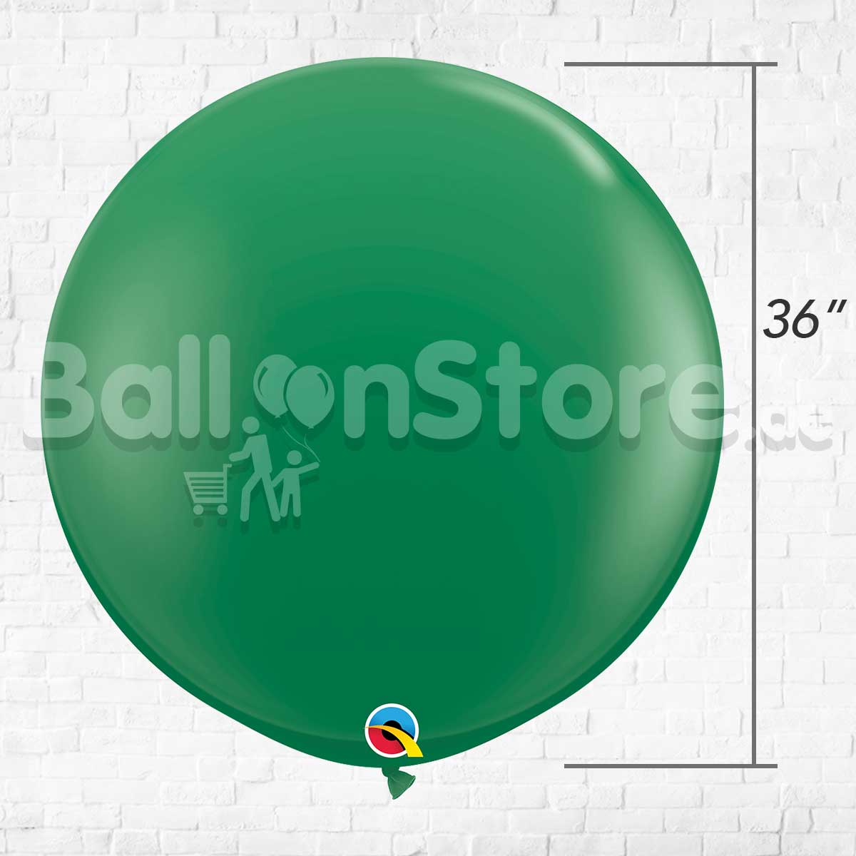 Giant Standard Dark Green Color Latex Balloon Helium Inflated