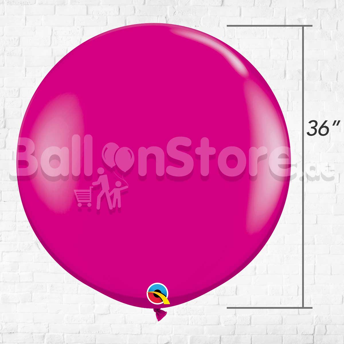 Giant Standard WildBerry Color Latex Balloon Helium Inflated