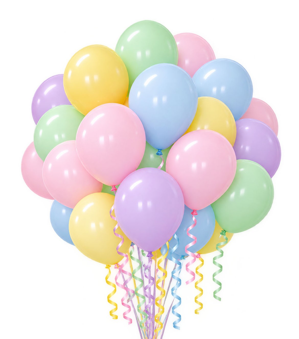 Two Dozen Assorted Pastel Balloons