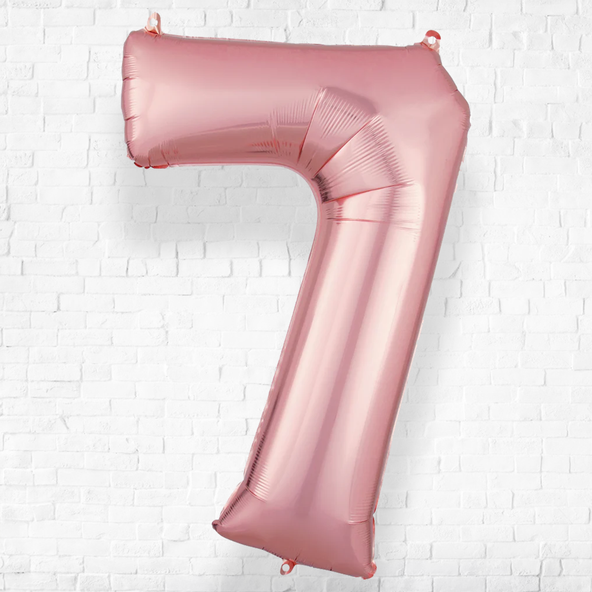 Number Seven Rose Gold Helium Filled