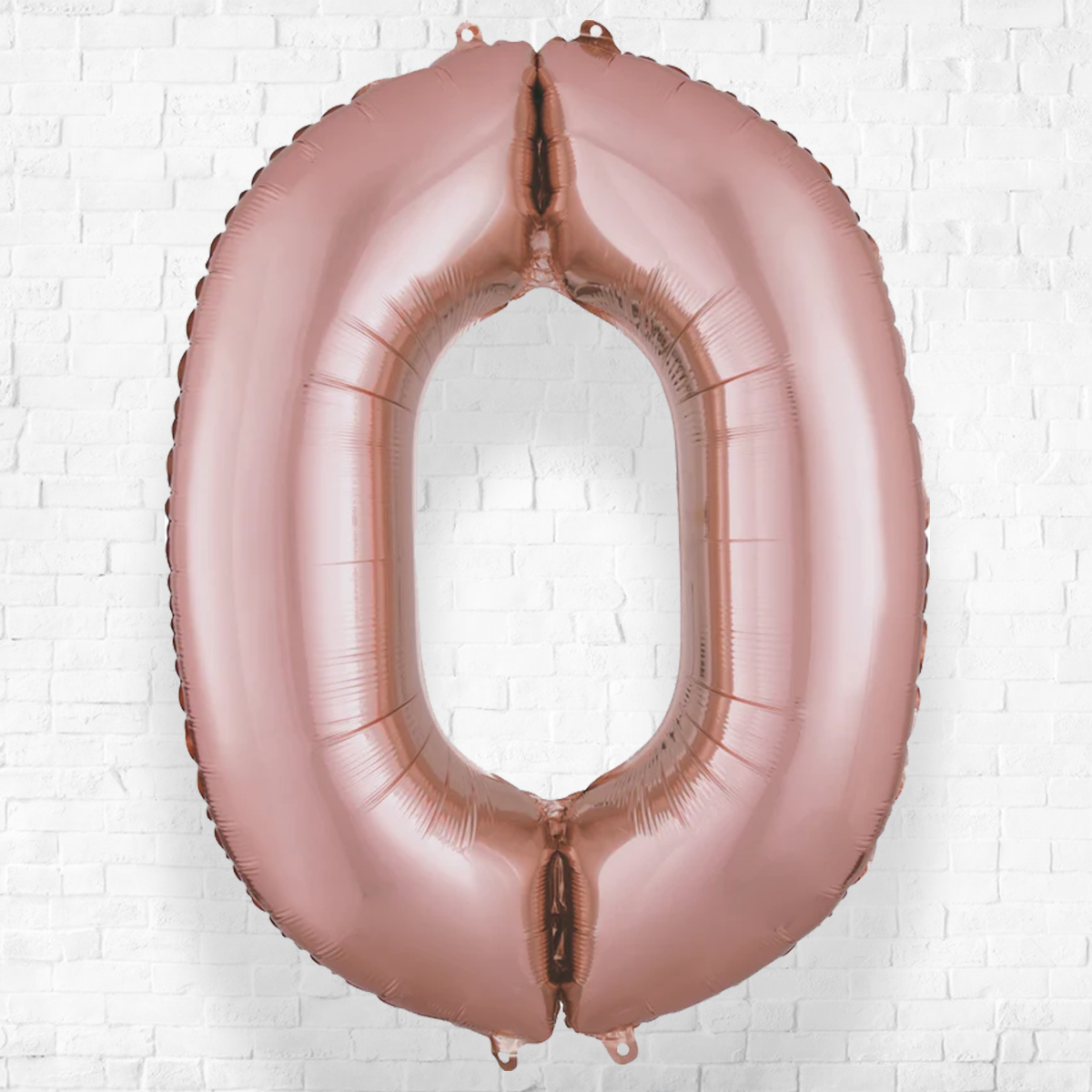 Number Zero(0) Rose Gold Helium Filled