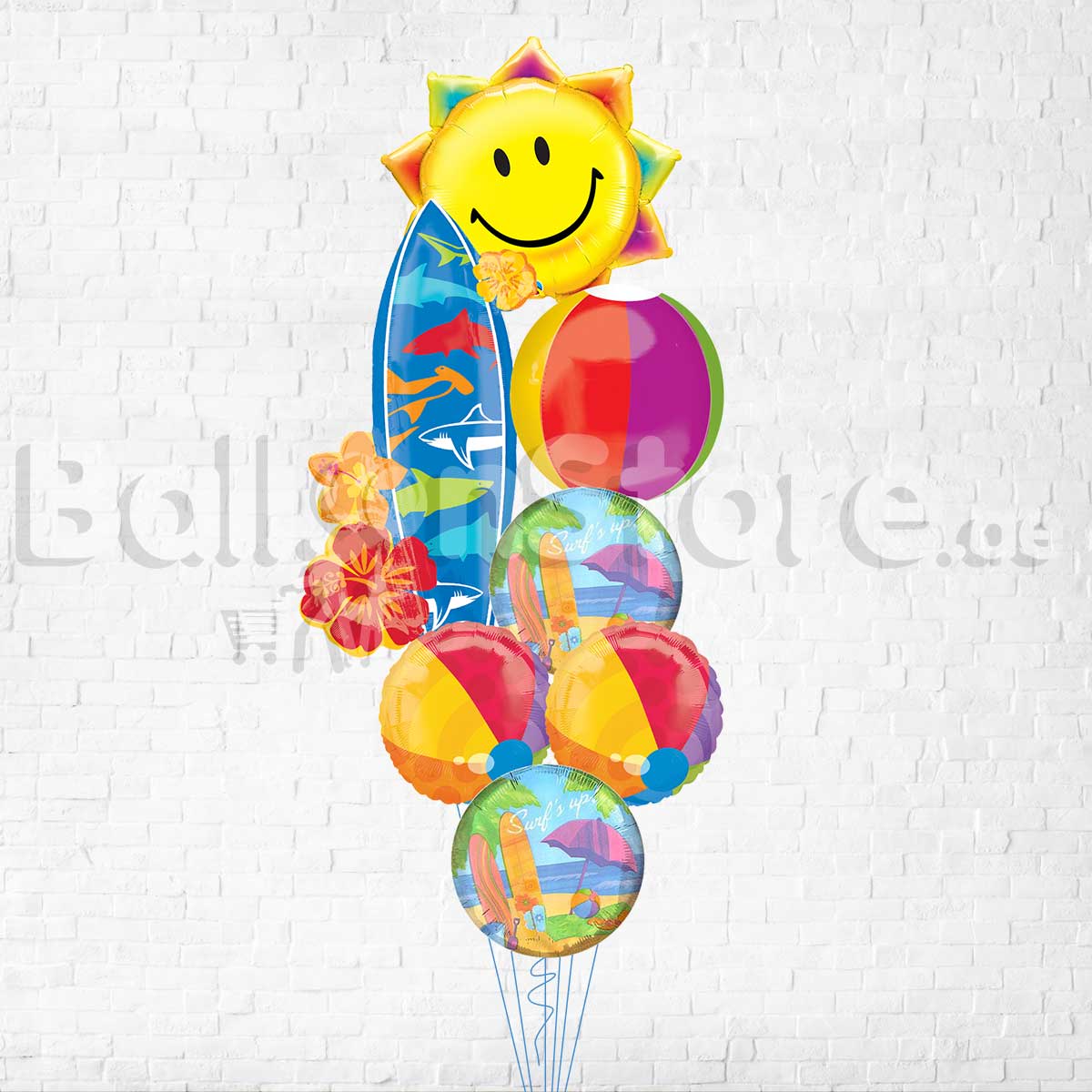 Surf Summer Beach Get-Away All Foil Balloon Bouquet