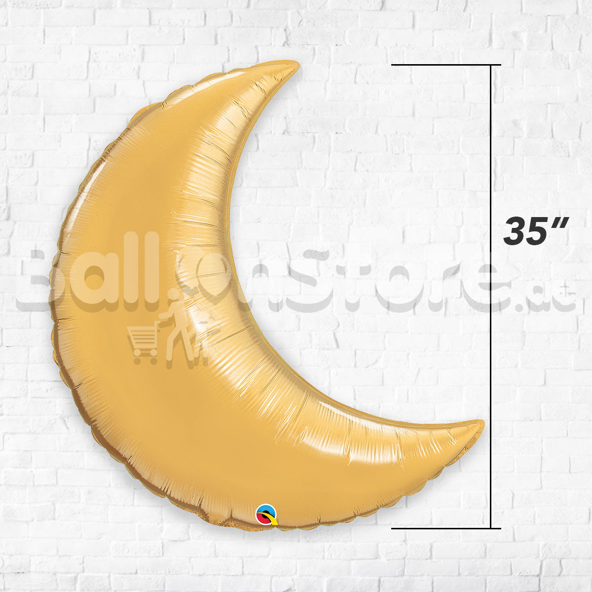 Golden Crescent Foil Balloons