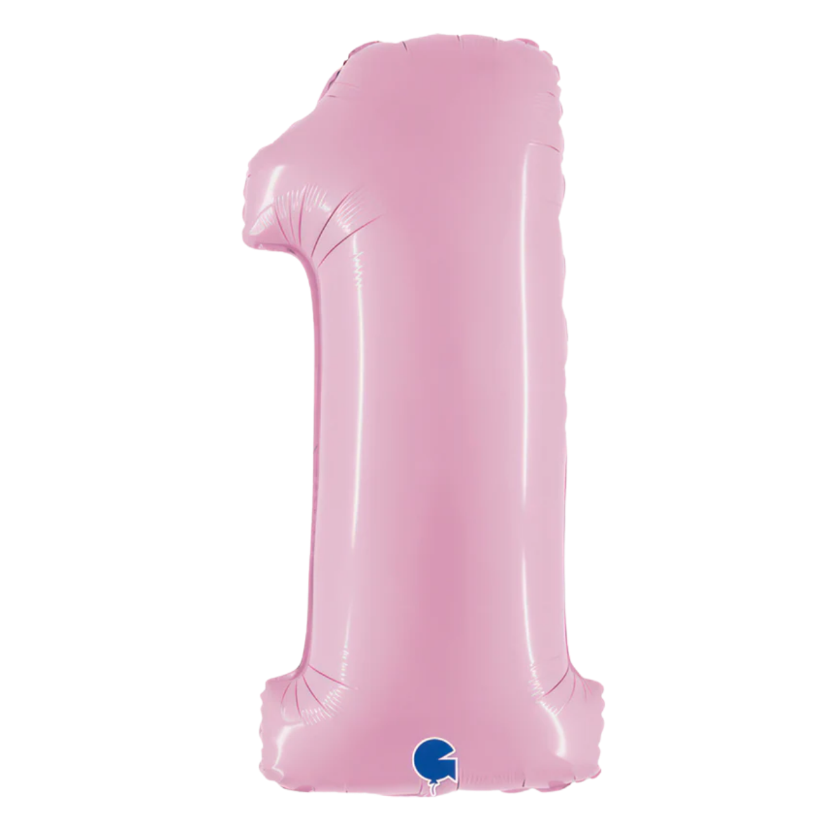 Number One (1) Pastel Pink Helium Filled