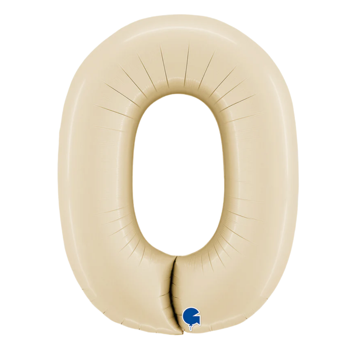 Number Zero(0) Cream Helium Filled