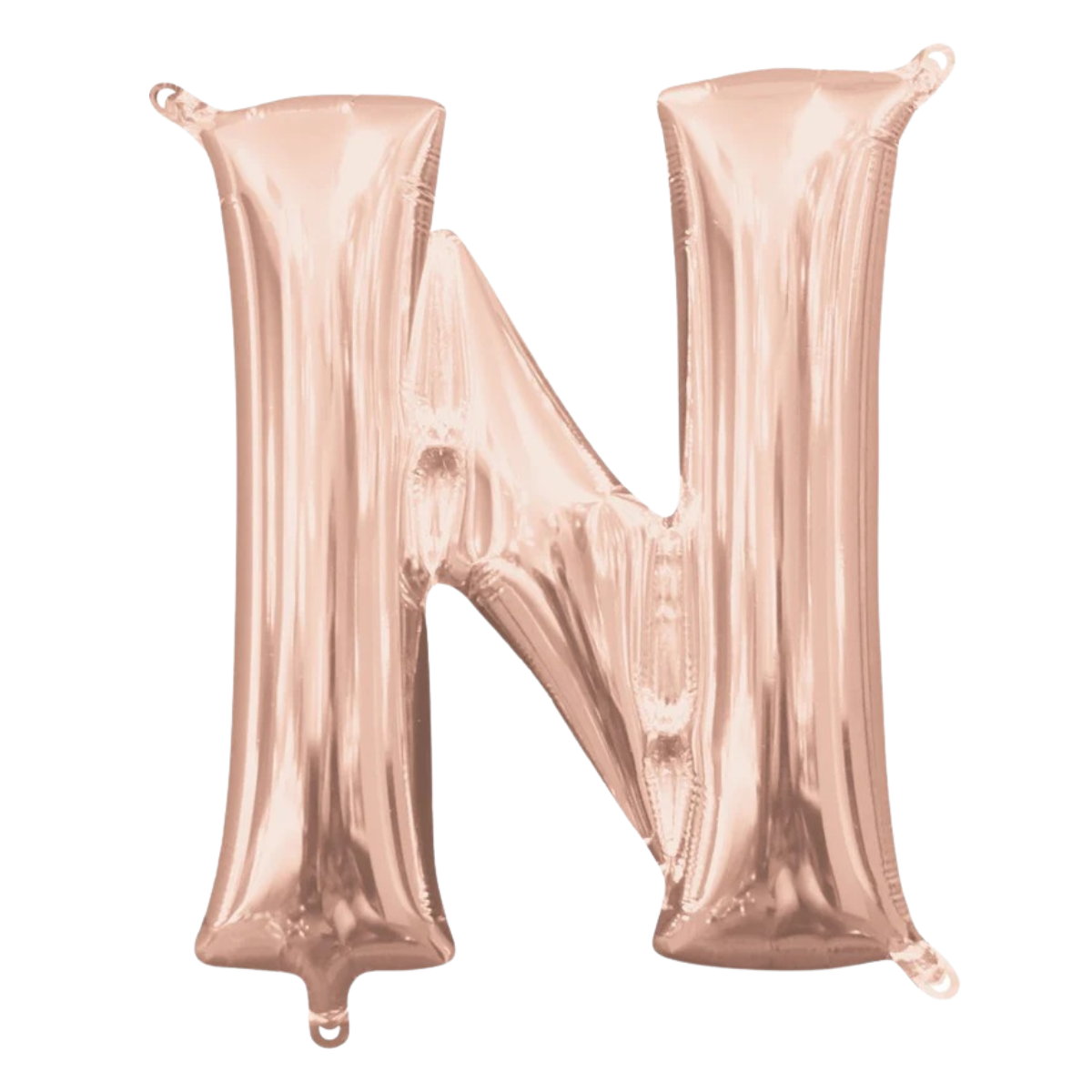 Jumbo Letter N Rose Gold - Helium Filled