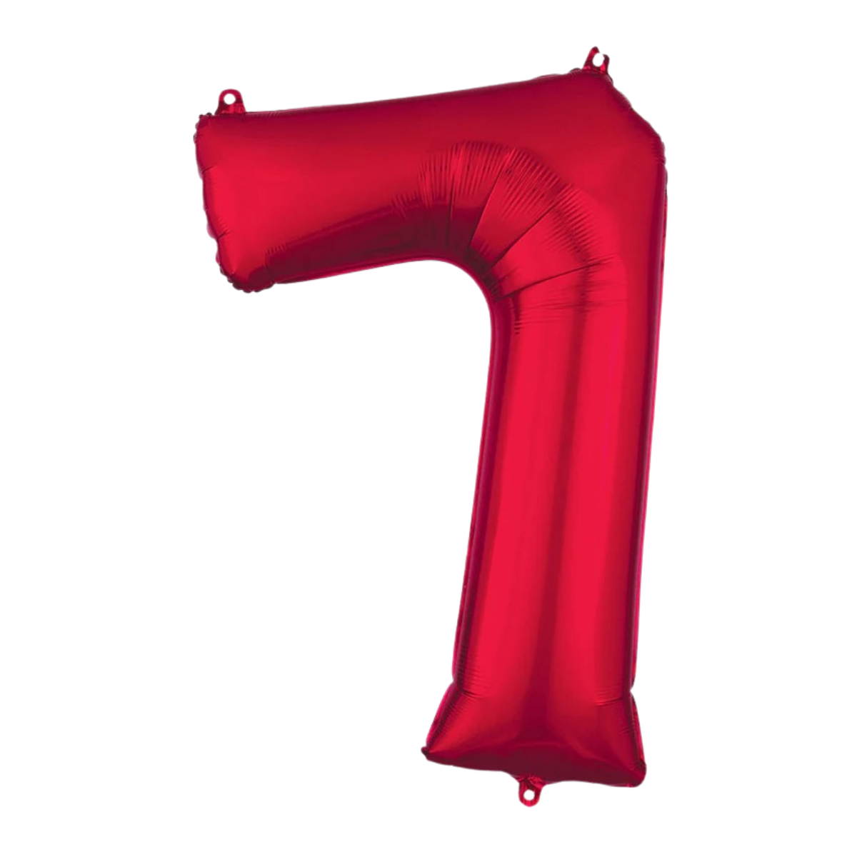 Number Foil Number Seven Red - Helium Filled