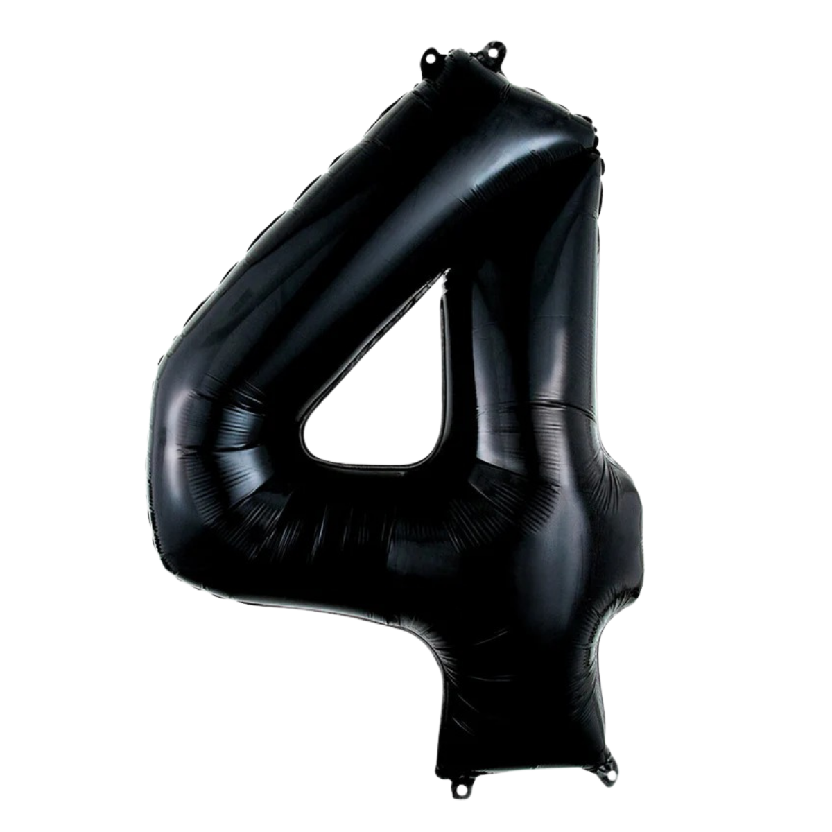 Number Four (4)Black Helium Filled