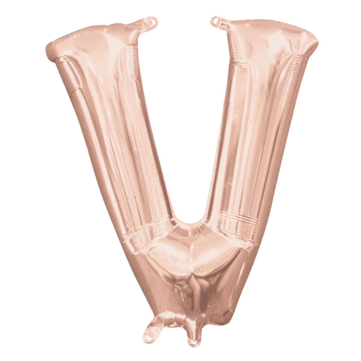 Jumbo Letter V Rose Gold - Helium Filled