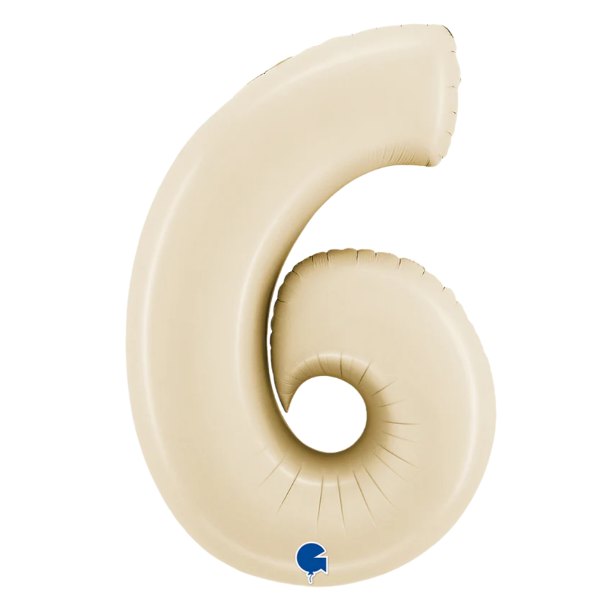 Number Six Cream Helium Filled
