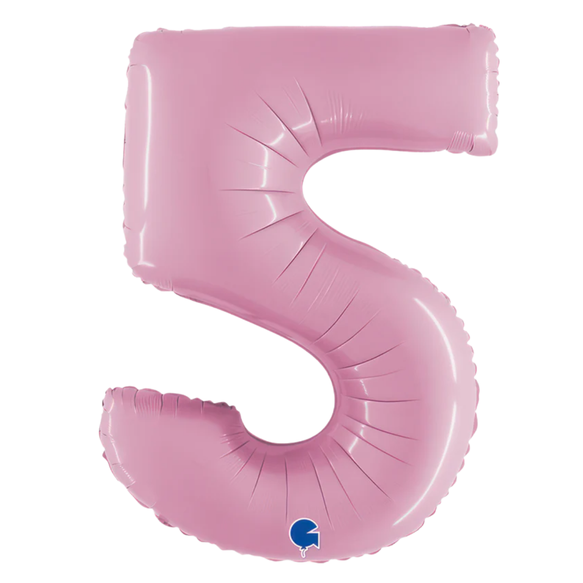 Number Five Pastel Pink Helium Filled