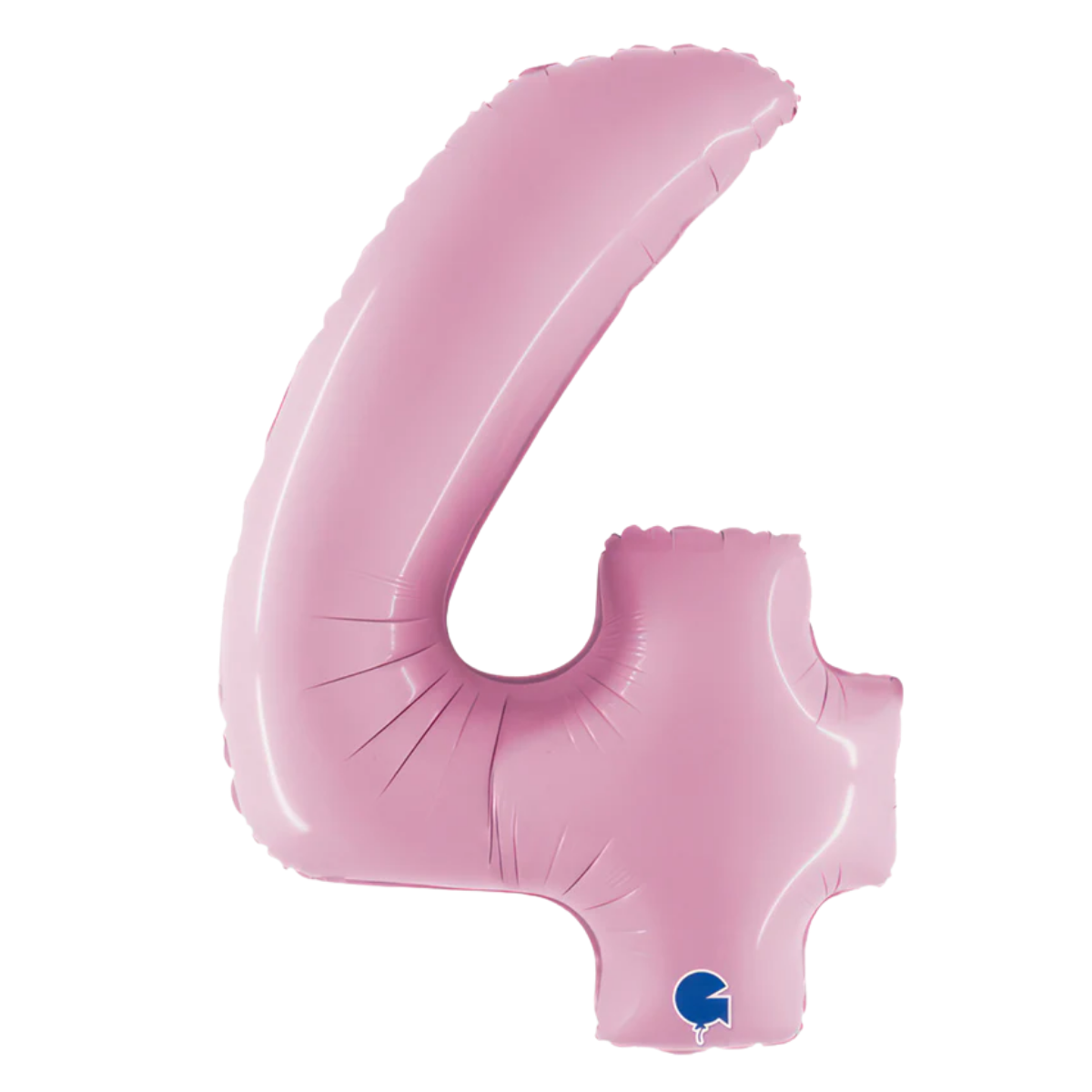 Number Four Pastel Pink Helium Filled